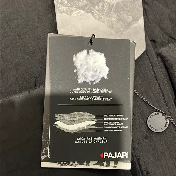 Pajar NWT Channel quilted puffer jacket with a hooded bib and duck down fill XS. - Picture 14 of 16